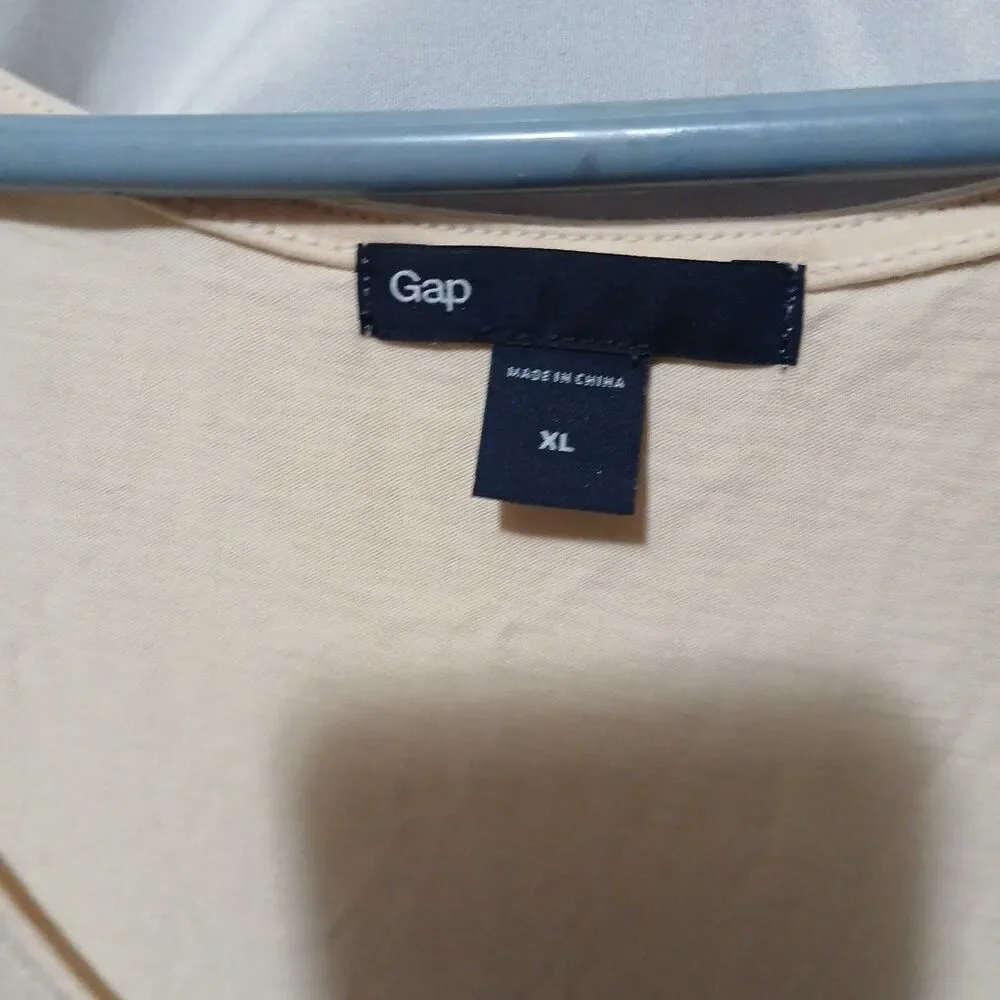 Gap Size Xl Off White And Grey Tank Dress